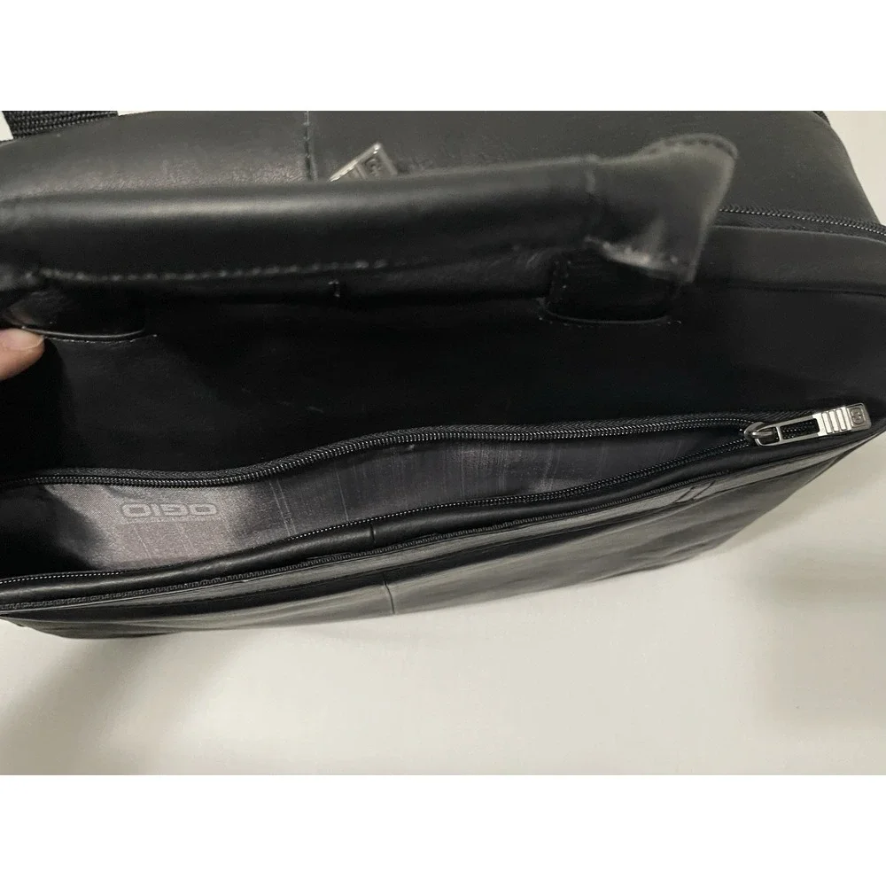NWT OGIO Dividend Messenger 417017 Black Columbian Leather‎ Professional